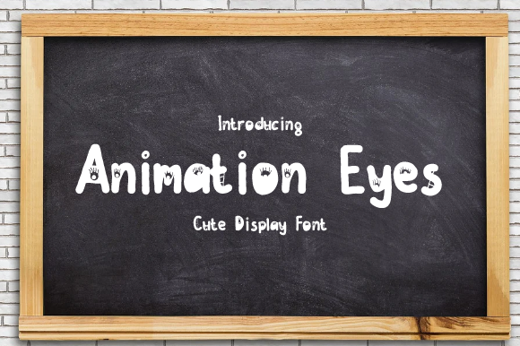 Animation Eyes: A Quirky Font for Business Branding
