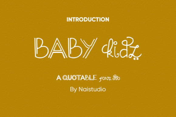 Baby Kidz Font for Business