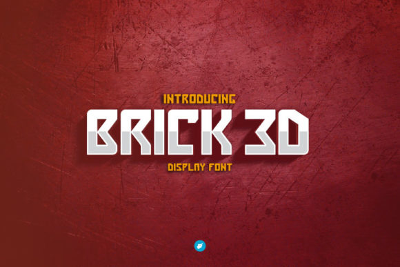Brick 3D: A Bold Display Font for Impactful Campaigns