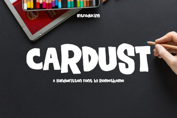 Cardust: A Bold Display Font