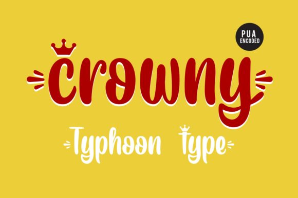 Crowny Font for Editorial Design