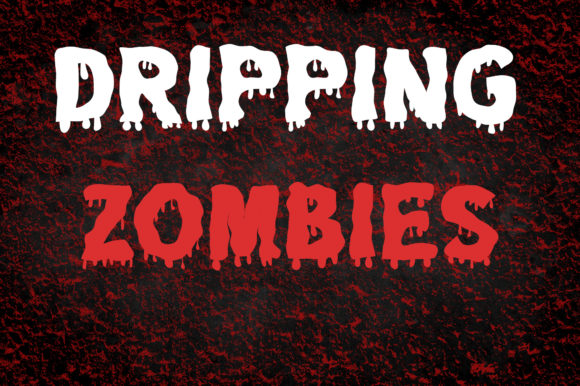 Dripping Zombie Font for Creative Makers
