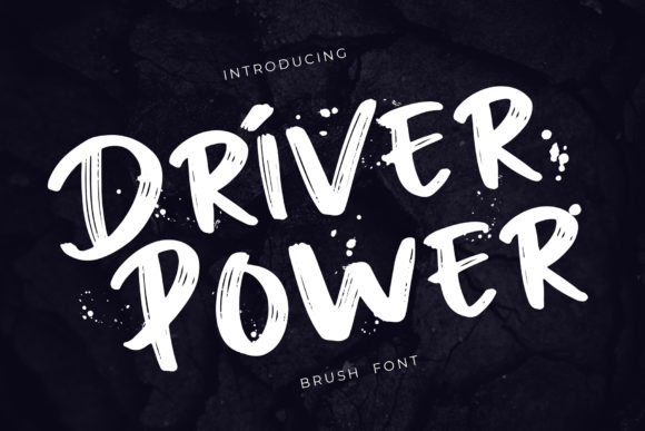 Driver Power Font for Bold Branding