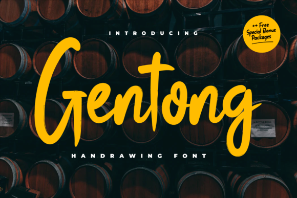 Gentong: A Joyful Display Font