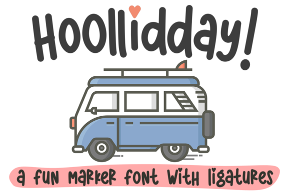 Hoollidday: A Quirky Display Font for Creative Projects