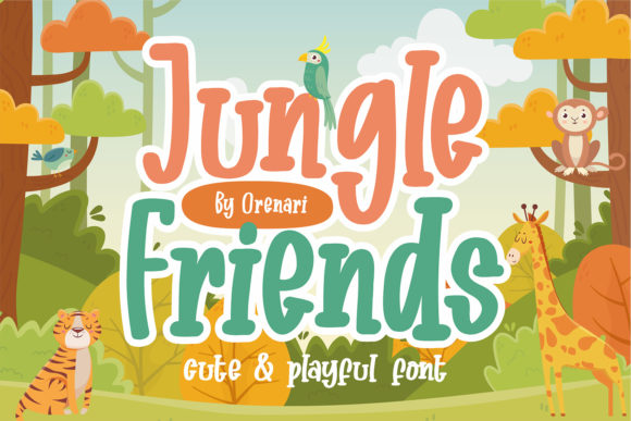 Jungle Friends Font for Web Design