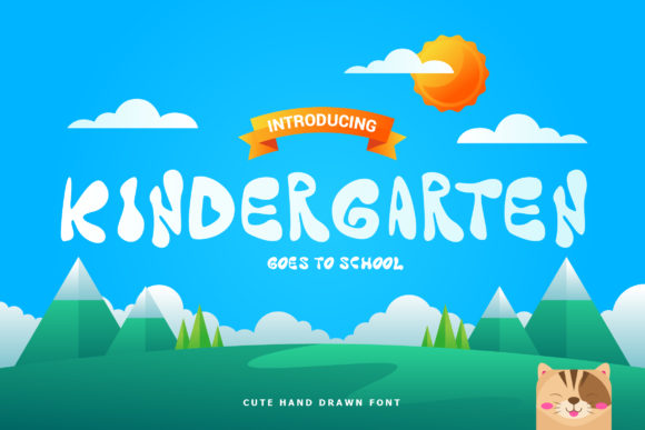 Kindergarten: A Bouncy Font for Creative Projects