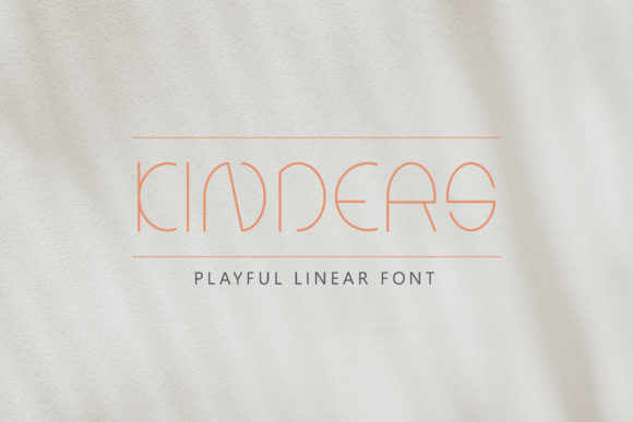 Kinders Font: Modern Typography for Editorial Design