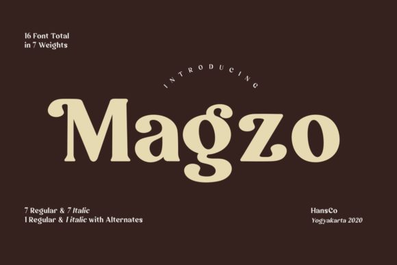 Magzo: A Bold Display Font for Creative Campaigns