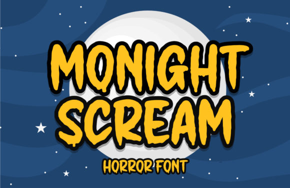 Monight Scream Font for Creative Projects