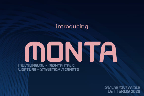 Monta: A Futuristic Font for Editorial Design