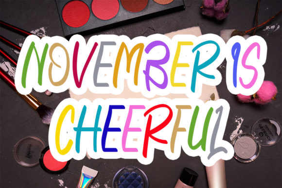 November Is Cheerful Font
