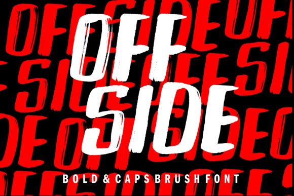 Off Side: A Bold Display Font for Creative Projects