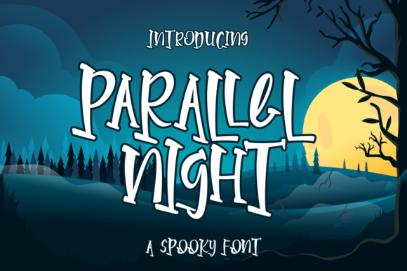 Parallel Night: A Cute Display Font