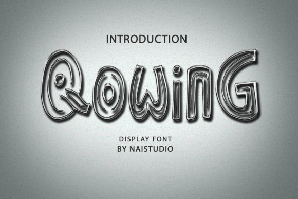 Qowing: A Bold Display Font for Editorial Design