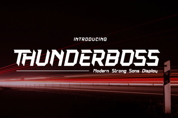 Thunderboss: A Bold Display Font
